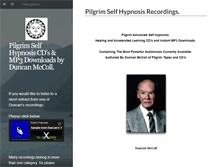 Tablet Screenshot of pilgrim-self-hypnosis-recordings.com